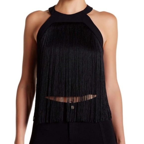 Fringe halter crop top - Picture 1 of 5